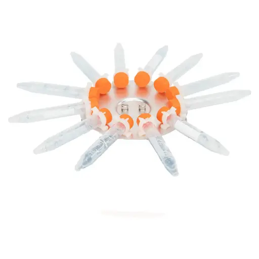 [18901871] Horizontal Plastic Clamp, 4 holes × 15ml Test Tube