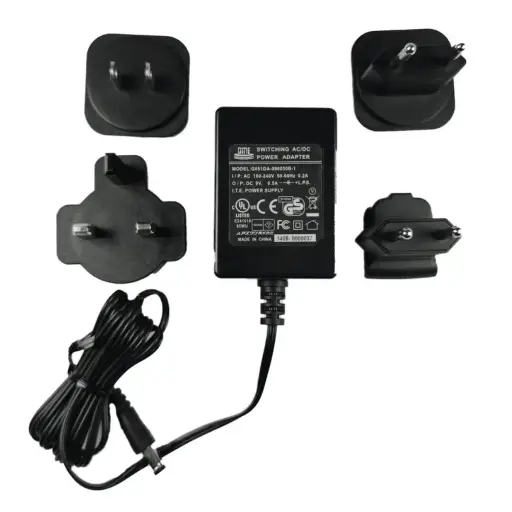 [AI7110] 9V Switching Power Adapter (Input: 100-240V) with Universal Plugs