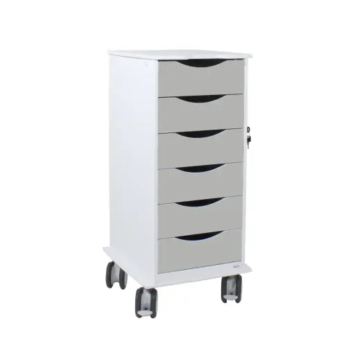 [54049] Core SP Cart with 6 Dolphin Gray Drawers