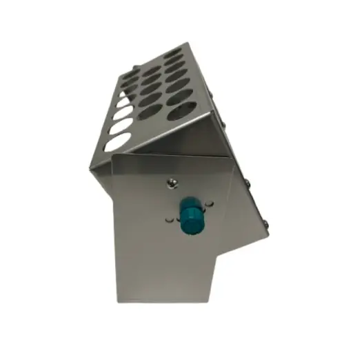 [AAA23586] Test Tube Rack 25 mm dia. 19 Holes, 9 in. x 4 in. x 7.25 in. 3 lbs.