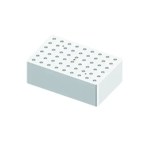 [18900218] Block, used for 0.2mL tubes, 54 holes (15 x 9.5 x 5cm)