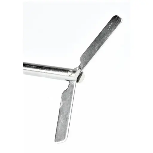 [18900074] Centrifugal stirrer, 316L stainless steel. Shaft 400mm long x 8mm diameter. Impeller width 90mm.