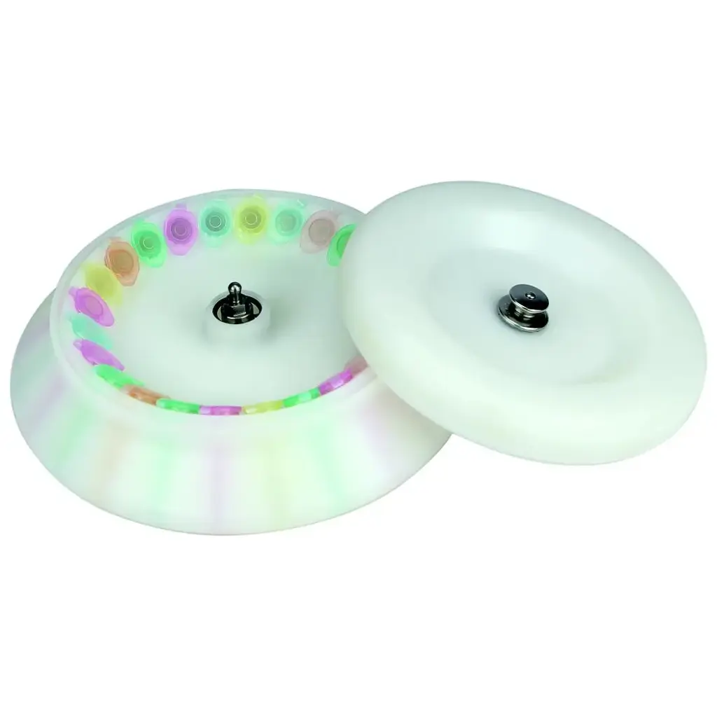 Composite rotor with lid, fixing clips and O'ring, 24 x 2ml/1.5ml ...